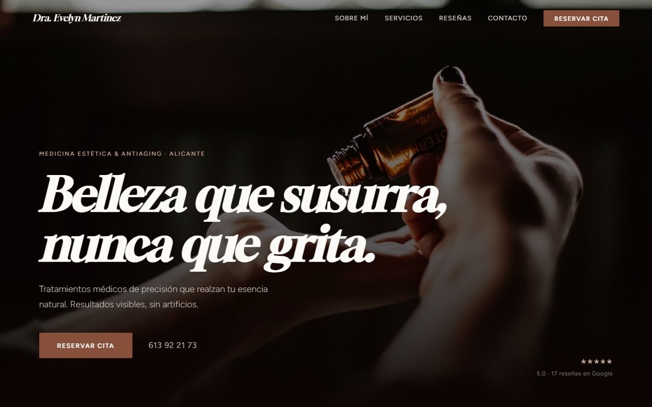 Dra. Evelyn Martinez website preview