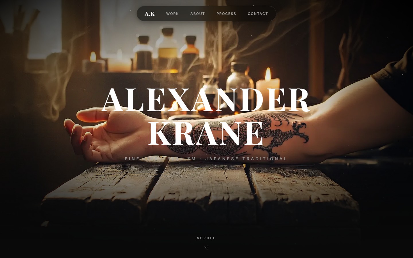 Alexander Krane — hero section