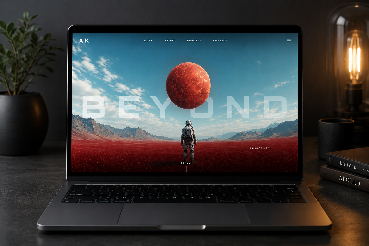 Beyond — laptop mockup