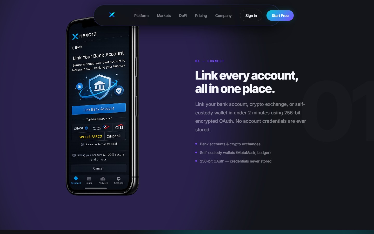 Nexora — mid-page section